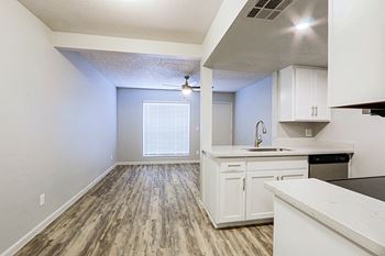 Open kitchen for gracious entertaining